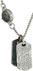 DIESEL JEWELLERY y_glbNXfB[[ WhbO^Ov[gVo[×u[fjtBjbV_uv[g uCu}{^SANZT[ Y fB[XPENDANT NECKLACE