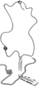 DIESEL y_glbNXfB[[ hbO^O^ubNU[×Vo[ANZT[ Y fB[XPENDANT NECKLACETechtonics-Mens