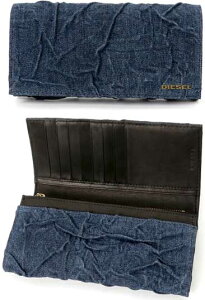 DIESEL fB[[Kt܂蒷zVHfju[ ^SCfBSu[×ubNᰓ2܂蒷zH1940DBL DENIM WAVE24 A DAY walletTCt OEHbg