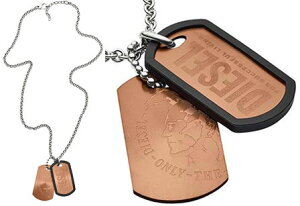 DIESEL y_glbNXfB[[ Wv[gqJ×ShbO^OJbp[uE×ubNG{XU[^OANZT[ Y fB[XPENDANT NECKLACEuCu}DOUBLE DOGTAGS 