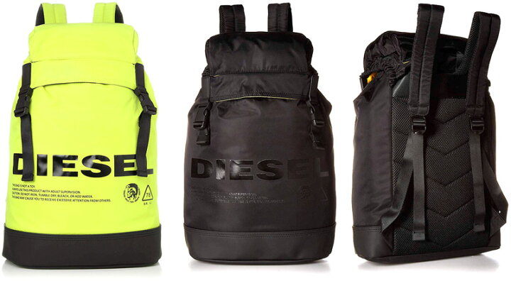 楽天市場】DIESEL ディーゼルリュックサック デイパッグイエロー 