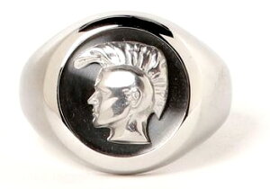 DIESEL fB[[Vo[O3DuCu}S̃qJ wփXeXVo[VOlbgOStainless Steel Icon Signet Ring1618.52125 US8-11.5