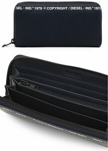 DIESEL fB[[KtEht@Xi[zubNXX[XJ[tU[zCgs[gRs[CgSDIESEL-IND.1978EhWbvEHbg DROUND 24ZIP LONGWALLET