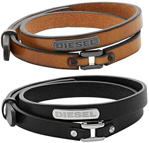 DIESEL 2AU[uXbgfB[[ Sv[gubN×Vo[ uE×uYANZT[ jpY fB[X 2dA[oh LEATHER BRACELET