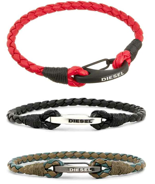 楽天市場】DIESEL ブレスレットディーゼル ロゴ刻印クロージャー  