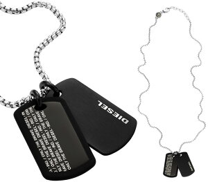 DIESEL Vo[y_glbNXfB[[ _uhbO^Ov[gubN uCu}`[`F[ANZT[ Y fB[XONLY THE BRAVE PENDANT NECKLACEjZbNXC