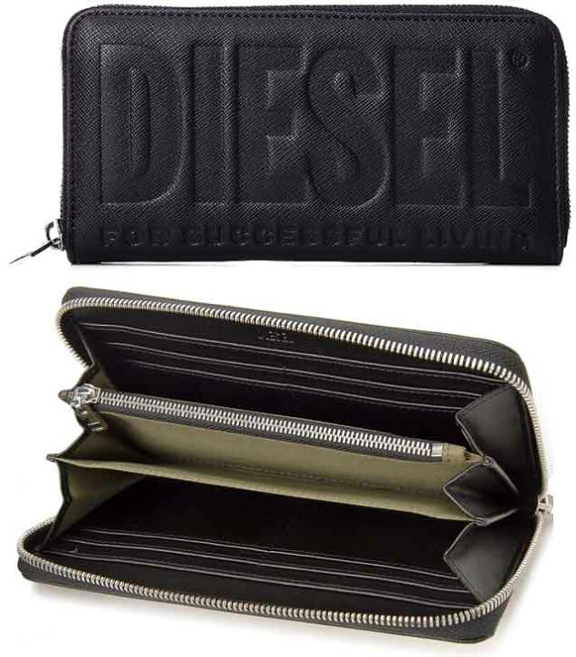 楽天市場】DIESEL ディーゼル 小銭入れ付きラウンドファスナー長財布  