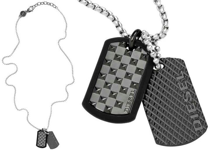 楽天市場】DIESEL ペンダントネックレスディーゼル ロゴ刻印W 