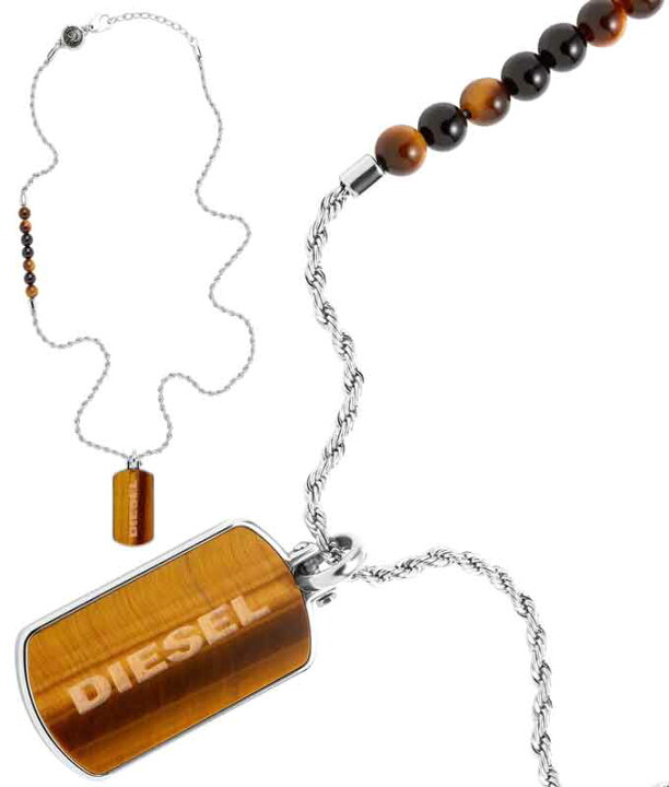楽天市場】DIESEL ペンダントネックレスディーゼル ドッグタグ ロゴ