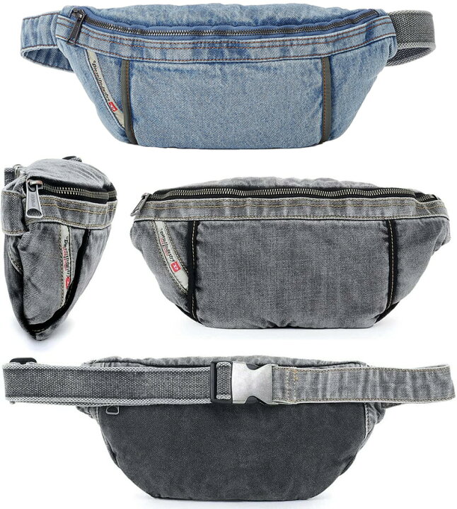 楽天市場】DIESEL ディーゼル ボディーバッグ ブラックホワイトジャ 