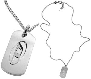 DIESEL y_glbNXfB[[ DSI[ohbO^OXeXX`[Vo[ANZT[ Y fB[XPENDANT NECKLACEjZbNX jp