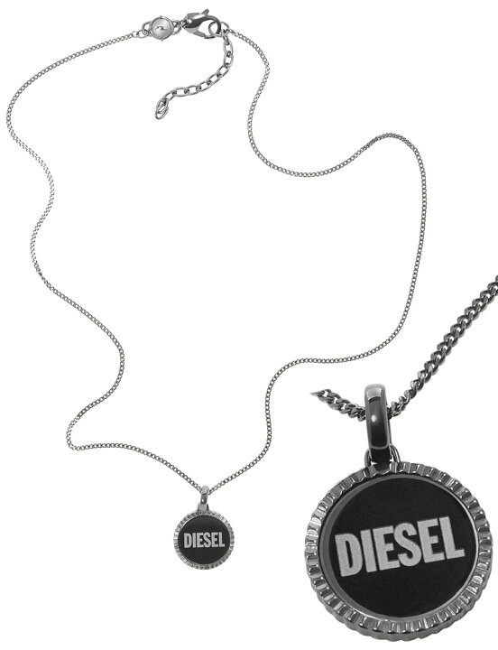 楽天市場】DIESEL ペンダントネックレスディーゼル ラウンドロゴ 