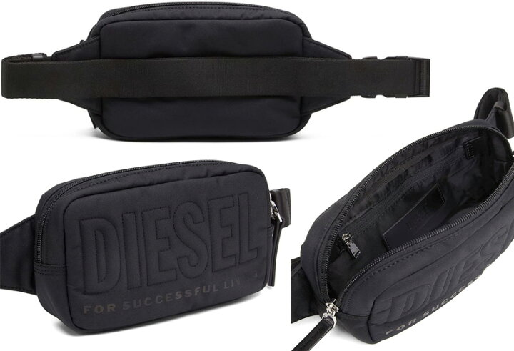 楽天市場】DIESEL ディーゼル ボディーバッグ 立体エンボスロゴ斜  