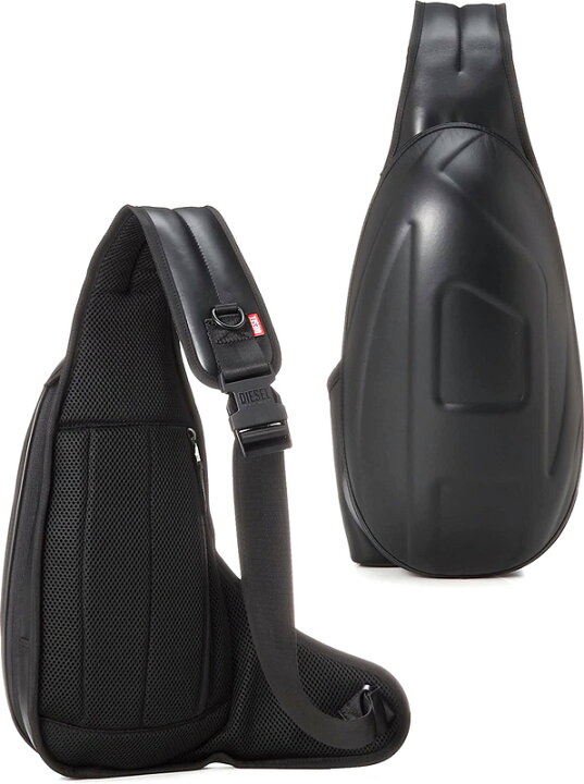 楽天市場】DIESEL ディーゼル ボディーバッグブラックカーフレザー  