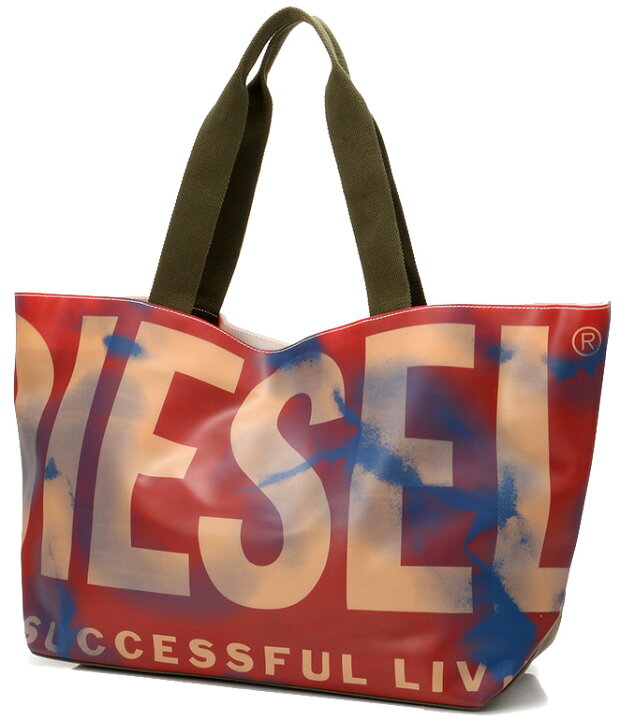 楽天市場】DIESEL ディーゼルレッドオーバーロゴショルダーバッグ PVC 