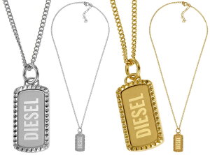 DIESEL y_glbNXfB[[ ^v[gS[h Vo[ hbO^Ov[gANZT[ Y fB[XPENDANT NECKLACE