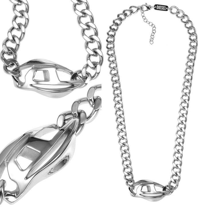 楽天市場】DIESEL ペンダントネックレスディーゼル ツイストDロゴ 