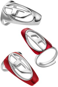DIESEL fB[[ w fB[X YVo[ ×bhI[oDSVOlbgOłSlCO XeXOVAL DLOGO SIGNET STAINLESS STEEEL RING