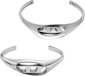DIESEL fB[[ fB[X YoOuXbgVo[XeXoOuXbgjp jZbNXANZT[Stainless Steel Cuff BRACELET