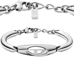 DIESEL fB[[ Y fB[XJbgAEgI[oDS uXbg Vo[ Z^[s[XXeXXeB[jpANZT[jZbNXStainless Steel BRACELET JEWELRY CHAIN