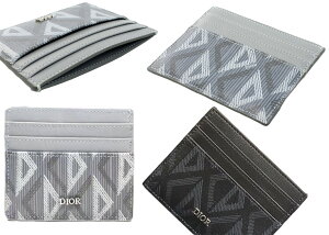 DIOR HOMME �f�B�I�[���I���C�^���A�� �r�W�l�X�J�[�h�P�[�X ���^�����S���h���� �u���b�N �O���[ �u���E�� �x�[�W�� �l�C�r�[�J�[�h�X���b�g�t�� �_�C�������h�p�^�[���X���[�X�J�[�t�X�L��