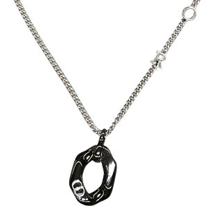 DIOR HOMME �f�B�I�[���I���약�`�F�[�������N�l�b�N���X�f�B�I�[�� �R���g���X�g�V�O�l�`���[�v���[�g�y���_���g�g�b�v�V���o�[�`�F�[�������N���^�[���SChristian Dior �N���X�`�����f�B�I�[