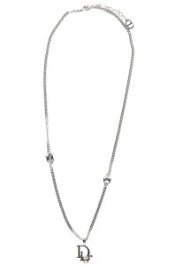 DIOR HOMME �f�B�I�[���I�� �����Y ���f�B�[�X�y���_���g�g�b�v �V�O�l�`���[���S�v���[�g�I�u���[�N���S�v���[�g�g�b�v�V���o�[�����N�`�F�[���z���C�g�N���X�^��×�O���[���W��PENDANTNECKLACE
