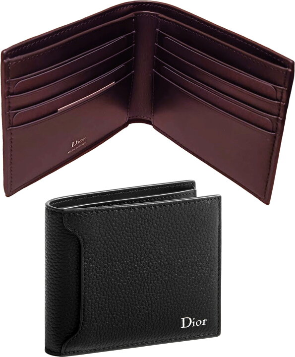 楽天市場】DIOR HOMME ディオールオムイタリア製メンズ 二つ折り財布 