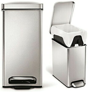 ݑ܂̓ւȒP CA[{bNXt~jXNGAXebvJRpNgTCY XeX simplehuman 10LS~ Vvq[} _Xg{bNXCi[oXPbgtŊ