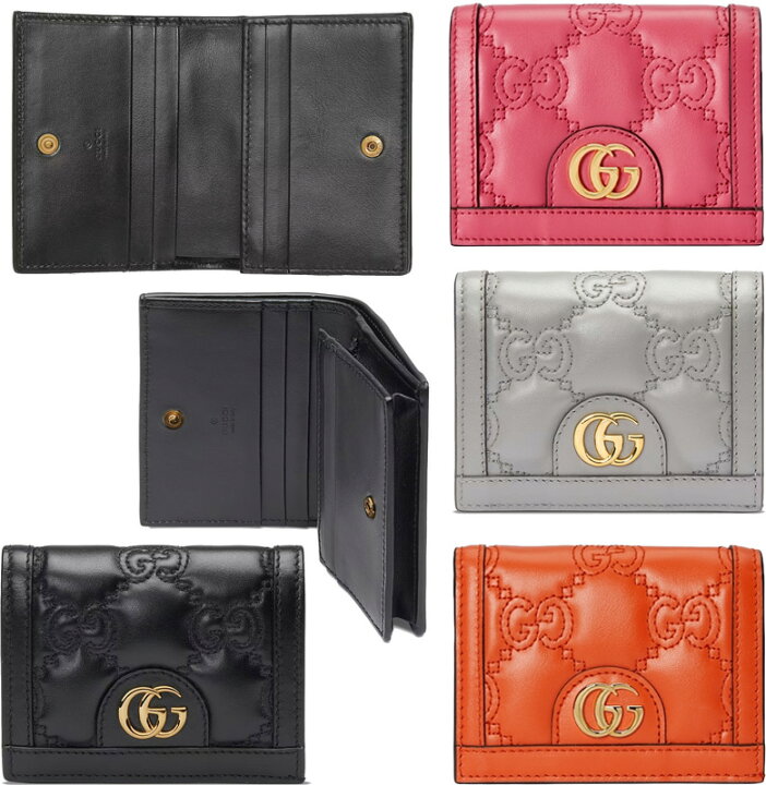楽天市場】GUCCI グッチ ファスナー小銭入れ付き二つ折りカードケース 