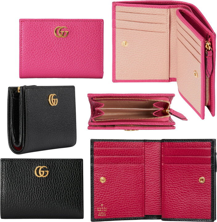 楽天市場】GUCCI グッチ レディース小銭入れ付き二つ折り長財布ダブルG  