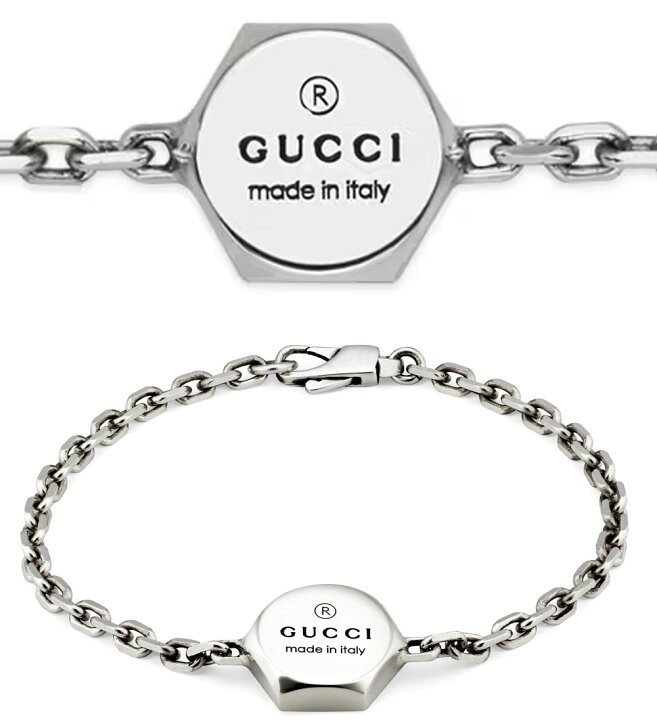 楽天市場】GUCCI グッチ レディース メンズチェーンブレスレットロゴ 