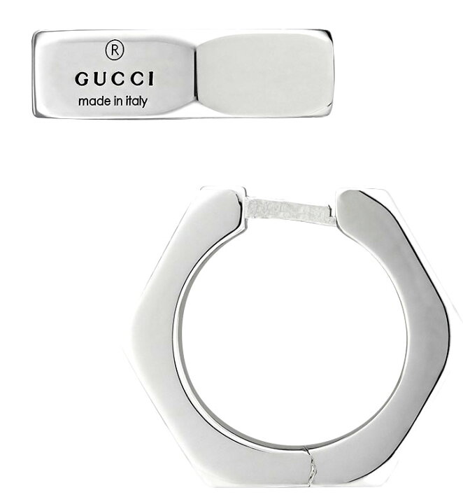 楽天市場】GUCCI グッチ レディース フープピアストレードマーク  