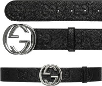 楽天市場】グッチ gucci インターロッキングgバックル レザー ベルトの通販 