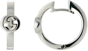 GUCCI Ob` fB[X t[vsAXC^[bLOGJbgAEg SX^[OVo[ANZT[t@bVWG[CINTERLOCKING PIERCE HOOP earrings 8106SL