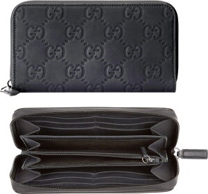 GUCCI Ob` Y fB[XKtEht@Xi[zGGACRG{XubN GGp^[ubNo[GtFNgU[GGZIPAROUND RUBBEREFFECT WALLET1000BK