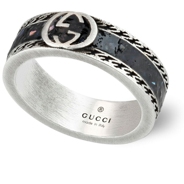 楽天市場】GUCCI グッチ リングダブルG インターロッキングGブラック  