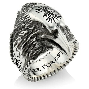 GUCCI Ob` wփY 3DGO[rȎ铪X^[OVo[OC[Owbh GGS { FOREST EAGLE HEAD RING 0701SL XXV LOVED