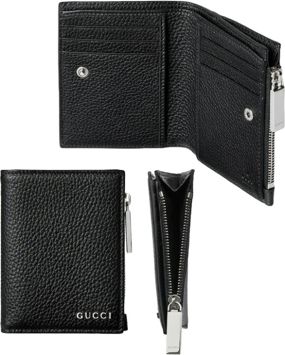 楽天市場】GUCCI グッチ メンズ メタルロゴファスナー小銭入れ付き二 