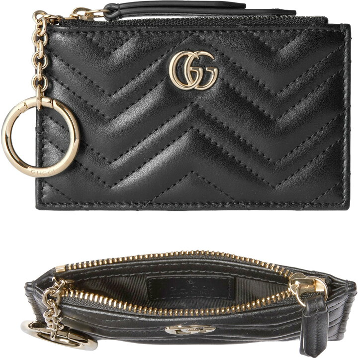 楽天市場】GUCCI グッチ レディースブラックシェブロンキルティング 