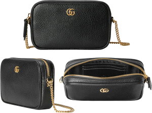 GUCCI �O�b�` ���f�B�[�X�`�F�[���V�����_�[�o�b�O�S�[���h�_�u��G���S�^�����u���b�N���U�[ GG�}�[�����g�`�F�[���V�����_�[�X�g���b�v�t���`�F�[���X�g���b�v�t���|�V�F�b�g�^�t�^���C