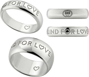 GUCCI Ob` w fB[X Y Vo[On[g uChtHAuႢŃyAŃIXX Ch ~fBAX^[OVo[ GO[rOSBlind for Love RING 