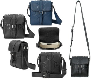 GUCCI �O�b�` �����Y ���f�B�[�X�G���{�XGG�� ���b�Z���W���[�o�b�O�x���g�t���b�v�t���΂߂����V�����_�[�o�b�O�u���b�N �l�C�r�[ �W�����{GG���U�[�X���[���N���X�{�f�B�o�b�OJAMBO GGBAG 1000