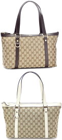 グッチ バッグGUCCI ショッピングトート GGキャンバストートバック ピグスキン ハンドバッグ ピグスキンセミショルダー ショルダーバックブラック 1000 ベージュ×ダークブラウン 9643 ベージュ×アイボリー 9773鞄 カバン BAG