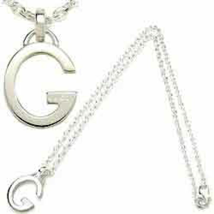 楽天市場】GUCCI グッチ ペンダントネックレスグレイビングロゴ刻印G 