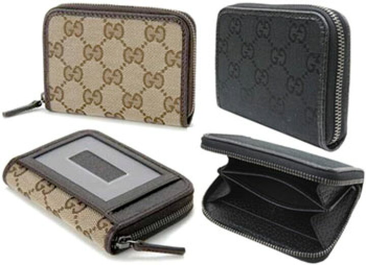 楽天市場】GUCCI グッチラウンドファスナーパスケース付きコインケース 