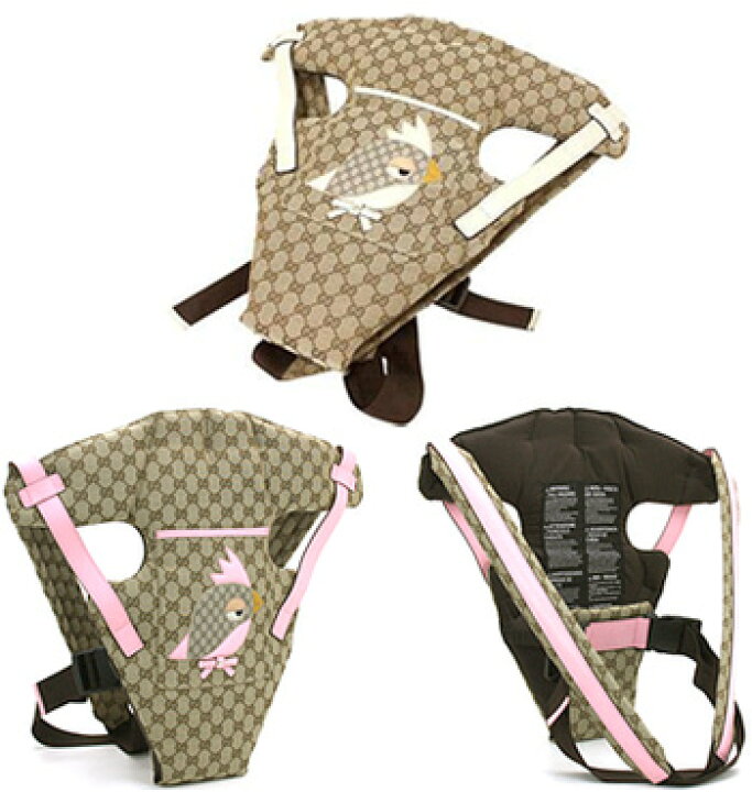 楽天市場】GUCCI グッチGGファブリック 抱っこ紐アップリケ 鳥 ベビー 