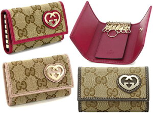GUCCI �O�b�`���u���[ 6�A�L�[�P�[�X�C���^�[���b�L���O�n�[�g GG�L�����o�XGG�� �L�[�z���_�[8658 9643 �x�[�W��×���b�h ×�_�[�N�u���E��F4C2G 8594 ×���^���s���NLOVELY