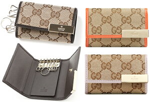 GUCCI �O�b�` 6�A�L�[�P�[�XGG�L�����o�X �G�b�W���S����v���[�g �_�C�X�L�[�z���_�[ ���C�g�S�[���h�x�[�W��×�_�[�N�u���E�����x���_�[�p�[�v�� �I�����WBEIGE×EBONY+CACAO DICE9643BEDBR FAFXJ 9762 9