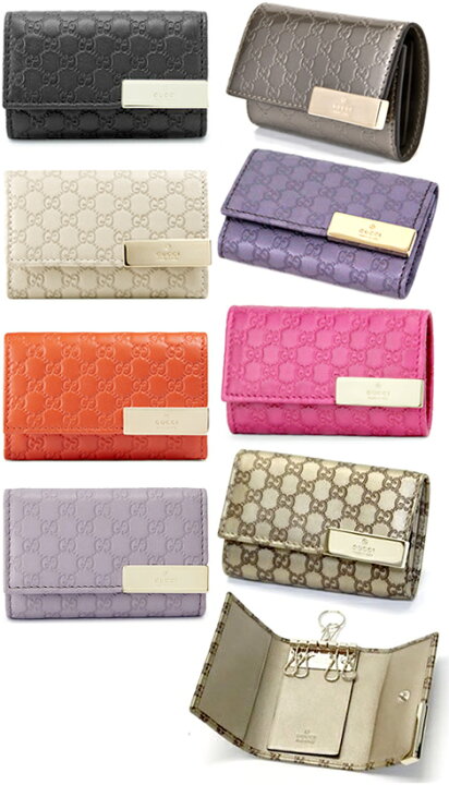 楽天市場】GUCCI グッチ 6連キーケースマイクログッチシマレザー 